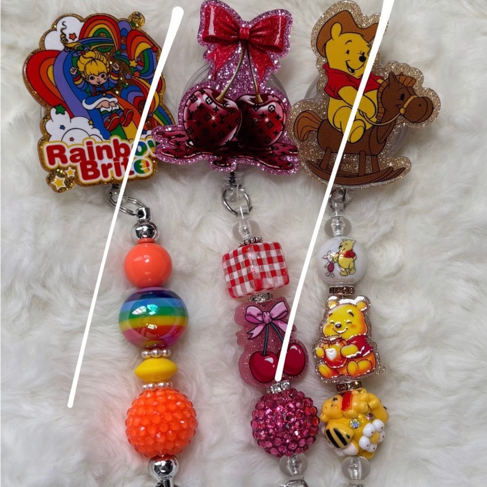 Cartoon character badge reels